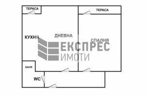 Furnished 1 bedroom apartment, Farmers' Market