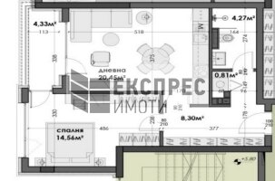  1 bedroom apartment, Izgrev