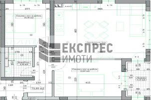  2 Schlafzimmer Wohnung, Kaysieva Gradina